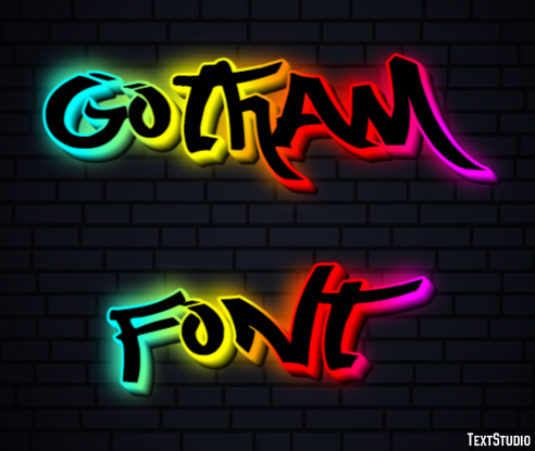 Gotham Font テキスト効果