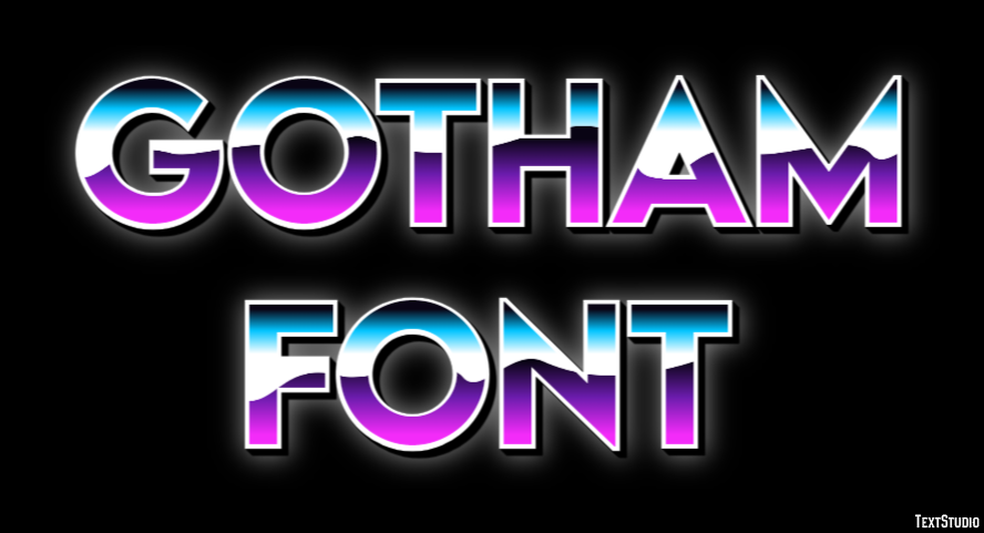Gotham Font テキスト効果