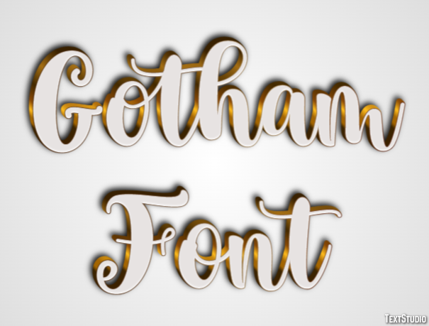Gotham Font テキスト効果