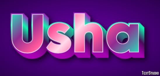 Usha Text Effect