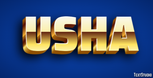 Usha Text Effect