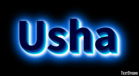 Usha Text Effect