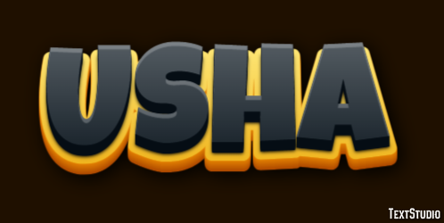 Usha Text Effect