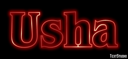 Usha Text Effect