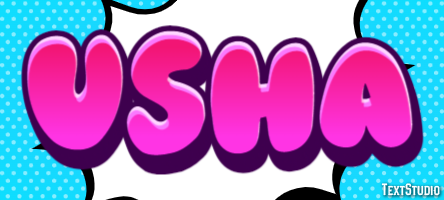 Usha Text Effect
