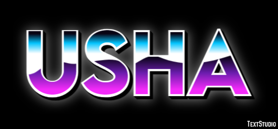 Usha Text Effect