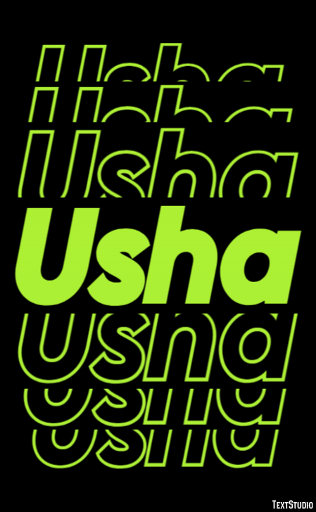 Usha Text Effect