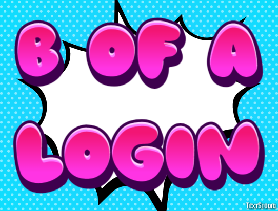 B Of A Login Efecto de Texto