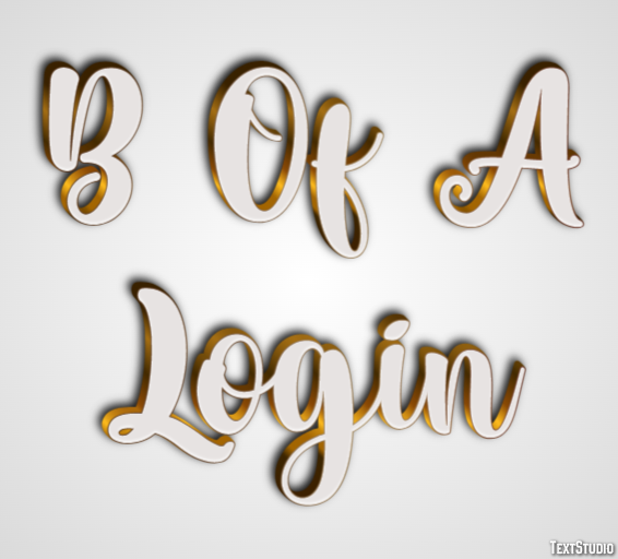 B Of A Login Metin Efekti