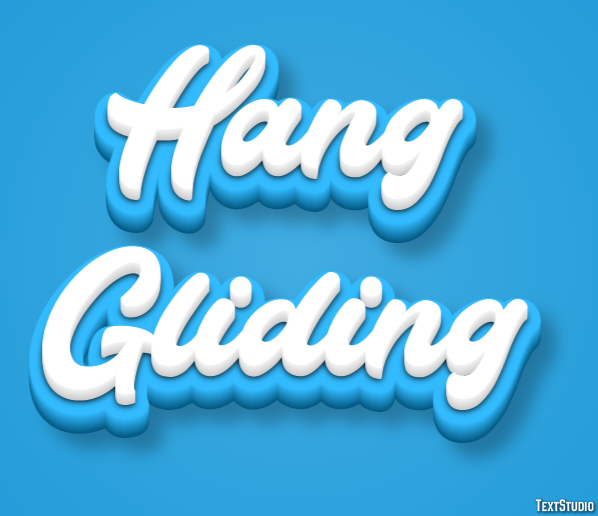 Hang Gliding Text Effect