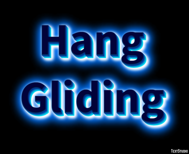 Hang Gliding Text effect