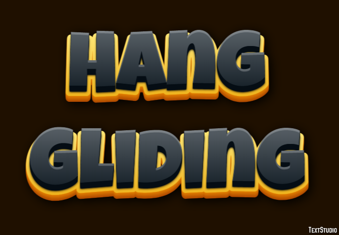 Hang Gliding Text effect
