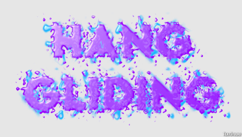 Hang Gliding Text effect