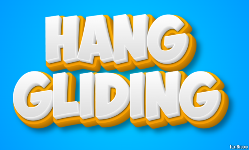 Hang Gliding Text Effect