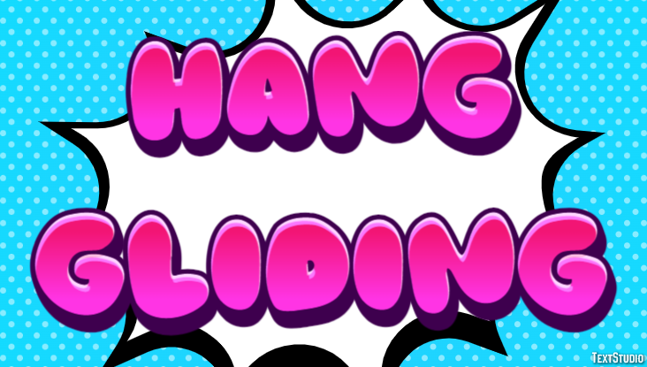 Hang Gliding Text effect