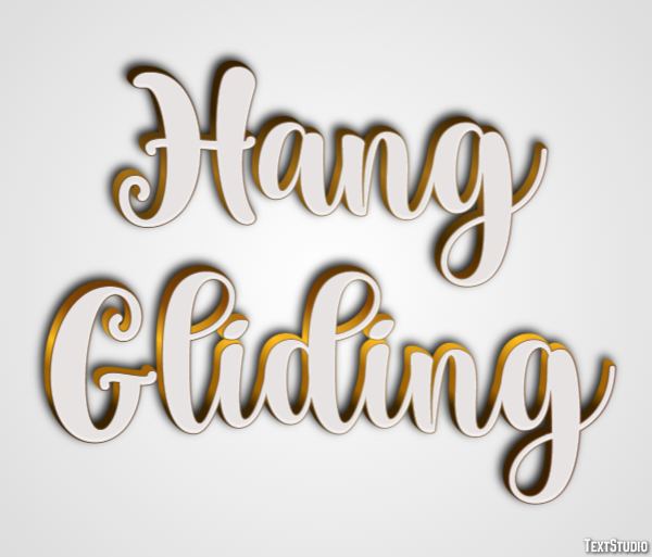 Hang Gliding Text Effect