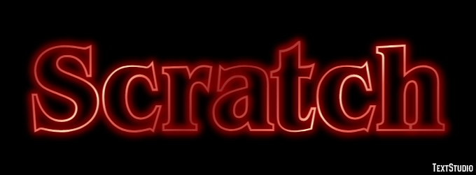 Scratch Texteffekt