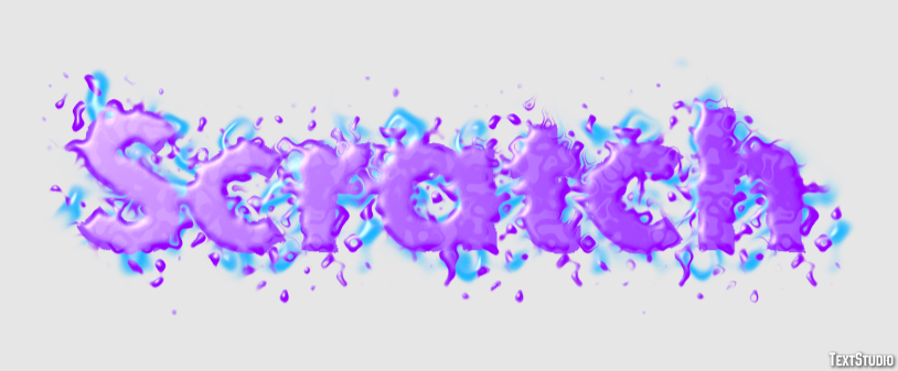 Scratch Texteffekt