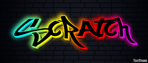 Scratch Texteffekt