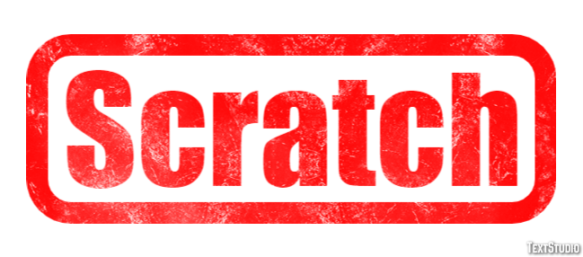 Scratch Texteffekt