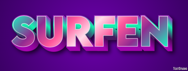 Surfen Efekt tekstowy