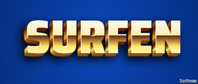 Surfen Text Effect