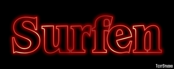 Surfen Efekt tekstowy