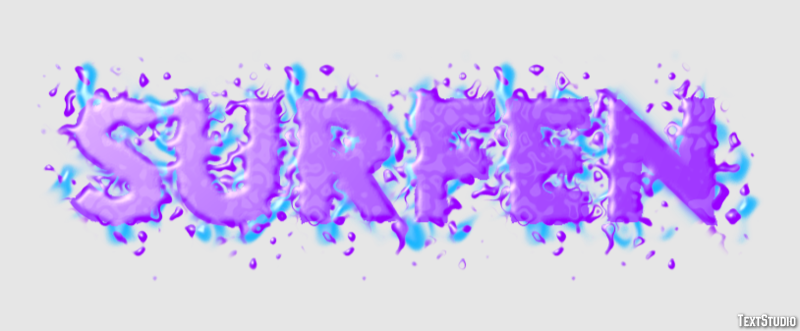 Surfen Text effect