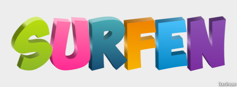 Surfen Text effect