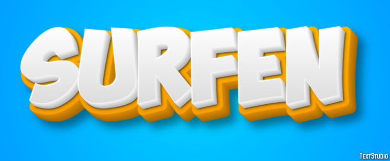 Surfen Text Effect