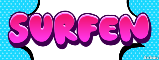 Surfen Text effect