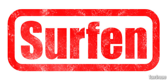 Surfen Text effect