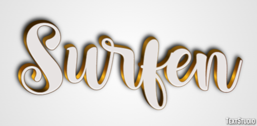 Surfen Text Effect