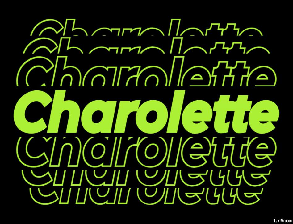 Charolette Text effect