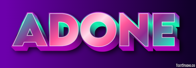 Adone Text effect