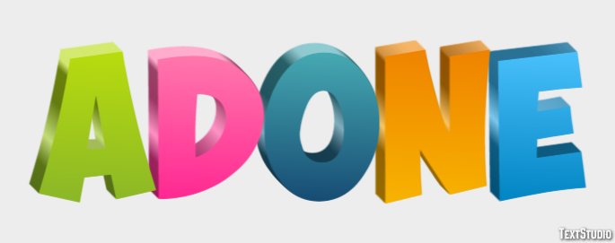 Adone Text effect