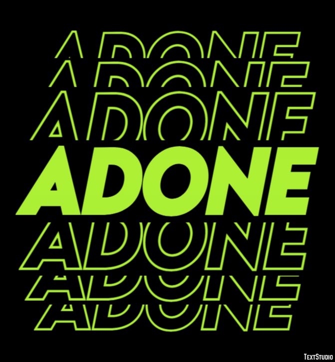 Adone Text effect