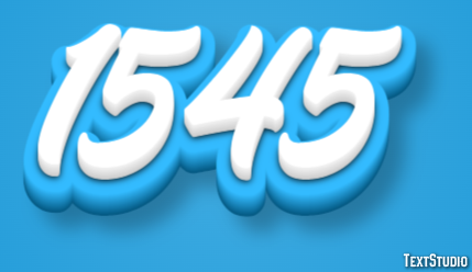 1545 Text Effect