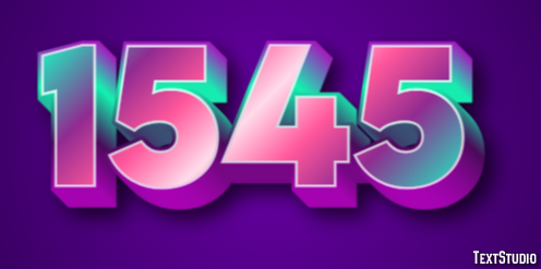1545 Text Effect