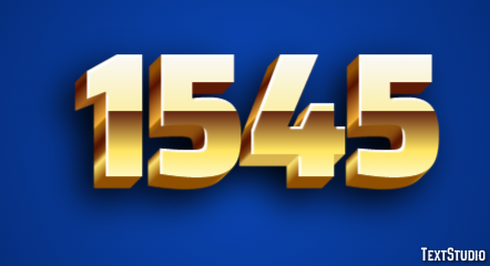 1545 Text Effect