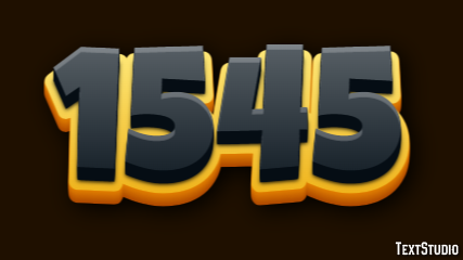 1545 Text Effect