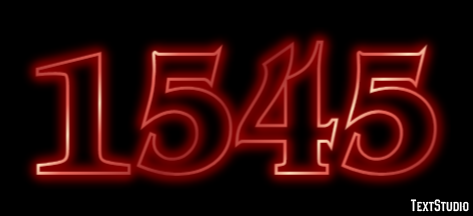 1545 Text Effect