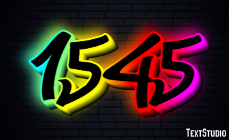 1545 Text Effect