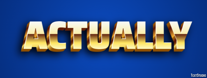 Actually Text Effect