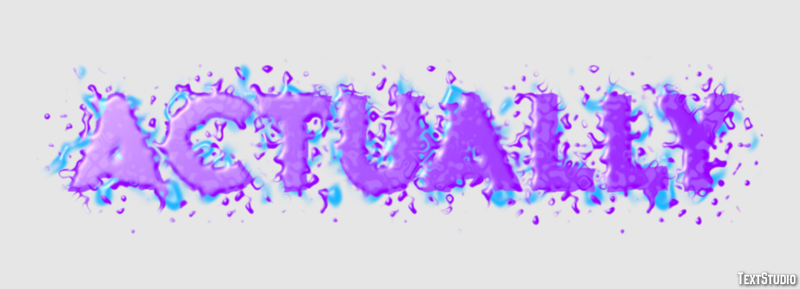 Actually Text Effect