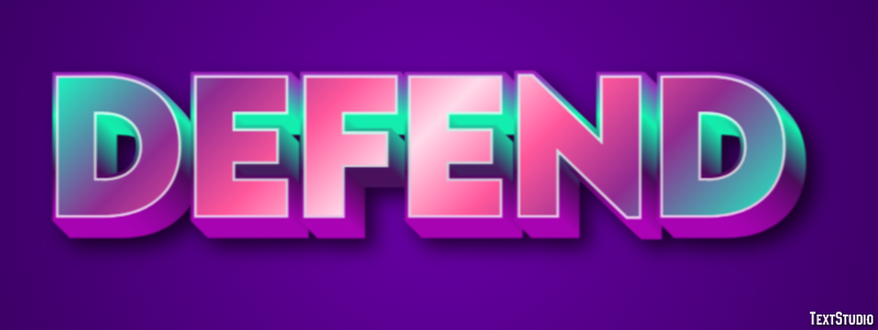 Defend Text Effect