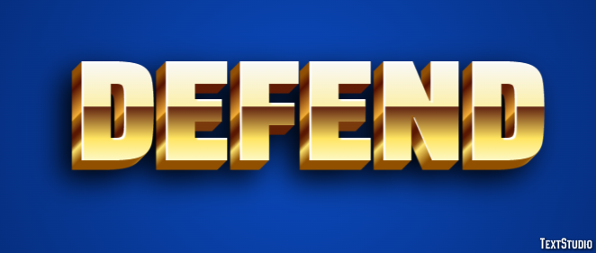 Defend Text Effect