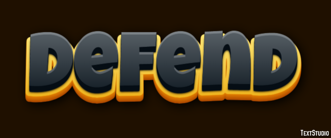Defend Text Effect