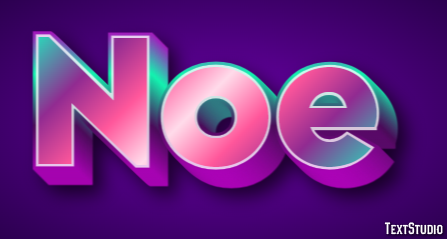 Noe Efecto de texto