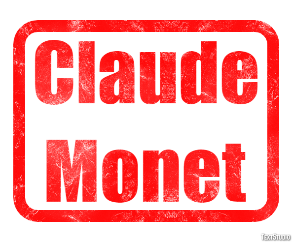Claude Monet Tekst Effect